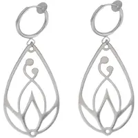 Charme Bijoux Klem oorbellen -filigraan -zilverkleur- geen gaatje-