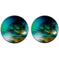 Charme Bijoux Clip Oorbellen Suzan Petrol 2 cm