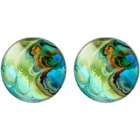 Charme Bijoux Clip Oorbellen Ora 2 cm groen