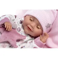 Llorens babypop met slaapogen geluid en speen 42 cm