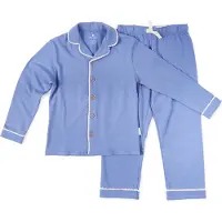 Little label - klassieke meisjes pyjama hemelsblauw 16Y/170-176 - Zachte BIO Katoen