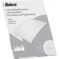 Ibico Basics A3 Lamineerhoezen, Glanzend - 80 micron - 100 Stuks - Glashelder