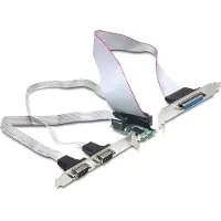 DeLOCK Mini PCIe I/O PCIe full size 2 x Serial RS-232, 1 x Parallel