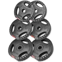 Gorilla Sports Voordeelbundel 17,5 kg halterschijven Gripper Kunststof - 30/31 mm