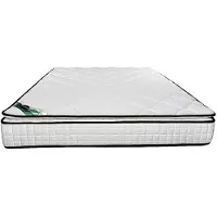 Vente-unique Matras 140 x 190 cm van schuim en tijk van bamboe, dikte 23 cm - ADANA van NATUREA L 190 cm x H 23 cm x D 140 cm