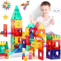 JUST23 Magnetic Tiles Knikkerbaan KBKG80 - Magnetisch Speelgoed -