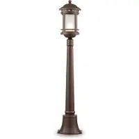 Maytoni Tuinverlichting, Salamanca Buiten Vloerlamp E27 Mastlamp Bruin IP44 Glas (E27, IP44)