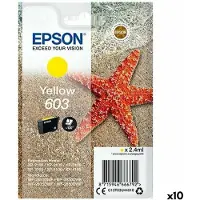 Epson inktcartridge 603, 130 pagina's, OEM C13T03U44010, geel 10 stuks