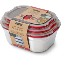 Black+blum Vershoudbakje Meal Prep Mixed Grijs (Set van 3)