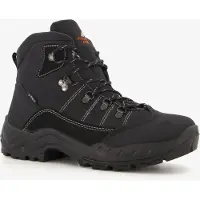 Mountain Peak leren heren wandelschoenen zwart maat 46