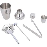 Alpina Cocktailset - Cocktailshaker - in Geschenkdoos - 5-Delig - RVS