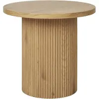 Ebuy24 - Bijzettafel Rond Naturel - 48x48x45cm - Boavista
