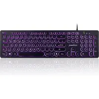 Perixx PERIBOARD-317 R DE B: Bekabeld toetsenbord, Duitse QWERTZ-lay-out, zwart, met achtergrondverlichting