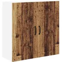 vidaXL Wandkast LUCCA Oud hout 80 x 31 x 80 cm Bewerkt hout