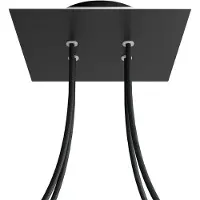 Creative Cables Krovnq204f103 Rose-one Square Matte Black Doucheset