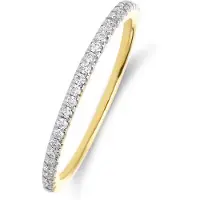 Lucardi Ring goud / transparant