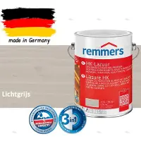Remmers HK-Lazuur 3in1 Lichtgrijs 2,5L – Premium Houtbeschermingsbeits voor Buiten – Oplosmiddelhoudend – UV- & Vochtwerend – Impregneer, Grondlaag & Beits in Eén