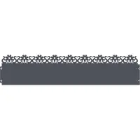 vidaXL Gazonranden 30 st 103 x 0,05 x 22 cm Staal Antraciet