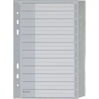 Leitz Blanco Tabbladen A5 Grijs 12 tabs PP (Polypropeen) 11 Gaten 4370
