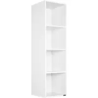 Casaria Boekenkast Skylar Wit 106x30x30cm