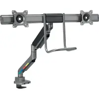 Kensington SmartFit Dubbele Monitor arm met Crossbar en Handgreep – Zwart