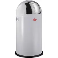 Wesco Pushboy Prullenbak | 50 Liter | Metaal - Grijs | Vuilnisbak - Made in Germany