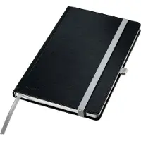 Leitz 44851094 Notitieboek Gelinieerd Satijn-zwart 80 vellen DIN A5