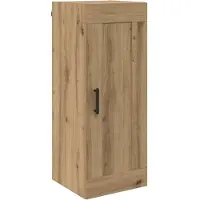 vidaXL Wandkast Artisan Eiken 34,5 x 34 x 90 cm Bewerkt hout