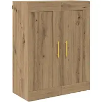 vidaXL Wandkast Artisan Eiken 69,5 x 34 x 90 cm Bewerkt hout