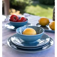 Lubiana Eastern K6 Blauw Servies 36 Delen voor 12 Personen
