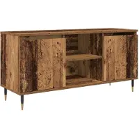 vidaXL TV Kast 104 x 35 x 50 cm Oud Hout Bewerkt hout