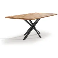 Infantil eettafel 4 180x4x100 cm metaal zwart/micado