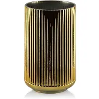Mondex Serenite Gold Vaas H19cm - Elegante Glazen Vaas voor Droge Decoraties