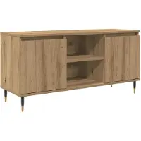 vidaXL TV Kast 104 x 35 x 50 cm Artisan Eiken Bewerkt hout