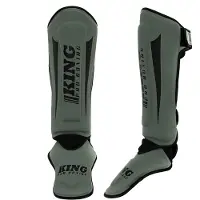 King Pro Boxing Revo Series 5 - Scheenbeschermers kickboksen - M - Legergroen / Groen / Zwart