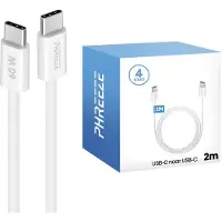 Phreeze 4x kabels - Snellader usb C kabel met super fast charging 25w, 45w, 65w - Wit - 2 meter