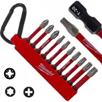 Milwaukee SHOCKWAVE Impact Bits 50mm Set 10 Stuks PH PZ TORX