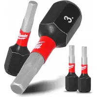 Milwaukee SHOCKWAVE HEX3 Impact Bits 25mm Magnetisch (2 Stuks)