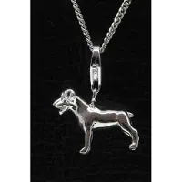 MOOYE ® - Collectie Zilveren Rottweiler hanger én bedel