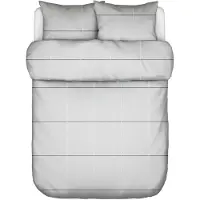 Marc O'Polo Dekbedovertrek Suvie Grey Mist Percal-260 x 200 / 220 cm | Extra Breed