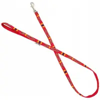 Barry King Hondenlijn 25mm/120cm - Rood Etnisch Patroon