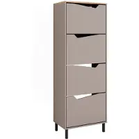 Vicco Marelle Schoenklaprek – 60 x 167.4 cm met 4 compartimenten Grijs/Artisan