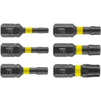Neo Tools Slagbits TX10-40 x 25 mm, 6 stuks, 1/4" HEX