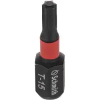 Schmith Slagmoer Bit T15 25mm 1/4" - Hoge Kwaliteit S2 Staal