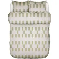 Marc O'Polo Dekbedovertrek Sverre Bright Pea Satijn-240 x 200 / 220 cm | Lits-Jumeaux