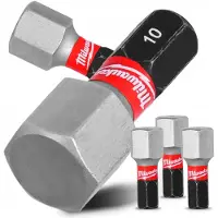 Milwaukee SHOCKWAVE IMPACT DUTY HEX10 25 mm bits - 3 stuks