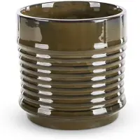 Eurofirany Bruine keramiek pot 17x17 cm - stijlvolle decoratie