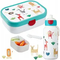Mepal Kinder Lunchbox & Drinkflessen Set - Campus Dieren