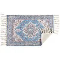 Mondex Orient vloerkleed Blauw 90x60cm -