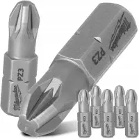 Milwaukee PZ3 Bit 25mm Magnetisch 5 Stuks - S2 Staal